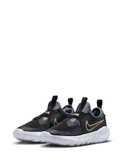 Nike Black/Gold Flex Runner 2 Junior Trainers - Image 5 of 10