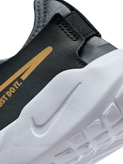 Nike Black/Gold Flex Runner 2 Junior Trainers - Image 9 of 10