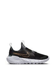 Nike Black/Gold Flex Runner Youth Trainers - Image 1 of 11
