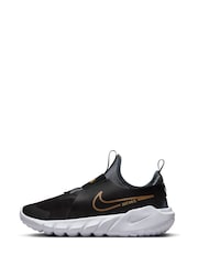 Nike Black/Gold Flex Runner Youth Trainers - Image 2 of 11