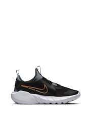 Nike Black/Gold Flex Runner Youth Trainers - Image 3 of 11