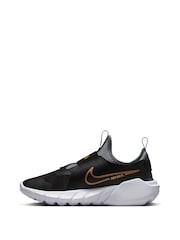 Nike Black/Gold Flex Runner Youth Trainers - Image 4 of 11