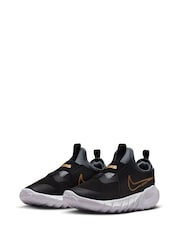 Nike Black/Gold Flex Runner Youth Trainers - Image 6 of 11