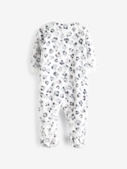 Grey Fleece Baby Sleepsuit - Image 2 of 3