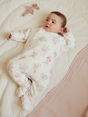 Bela - Spalni pajac iz flisa za dojenčke - Slika 1 iz 5
