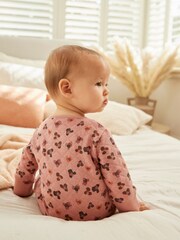 Pink Quilted Baby Sleepsuit - Image 2 of 6
