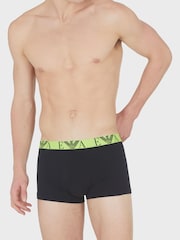 Black/Mixed Waistband - Emporio Armani Boxers 3 Pack - Image 3 of 4