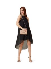 Adrianna Papell Black Chiffon And Jersey Dress - Image 3 of 5