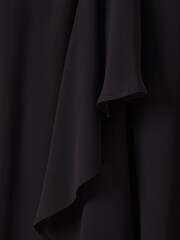Adrianna Papell Black Chiffon And Jersey Dress - Image 5 of 5
