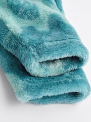 Teal Blue Baby Fleece Sleepsuit - Image 10 of 11