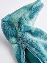 Teal Blue Baby Fleece Sleepsuit - Image 11 of 11