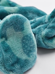 Teal Blue Baby Fleece Sleepsuit - Image 9 of 11