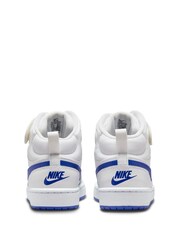 Белый/синий - Nike подростковые кроссовки средней длины Nike Court Borough - Image 7 of 11