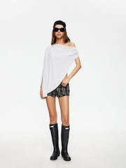 Lioness Grey Reborn Draped Oversized Poncho - Image 2 of 5