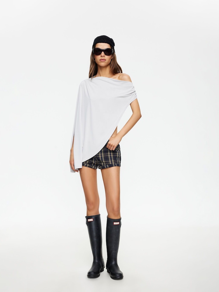 Lioness Grey Reborn Draped Oversized Poncho - Image 2 of 5