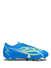 Puma Blue Ultra Play Kids Firmground Football Boots - Image 1 of 5