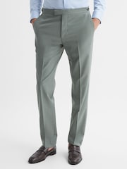 Reiss Sage Wish Slim Fit Wool Blend Trousers - Image 3 of 6