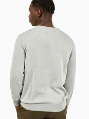 Ben Sherman Natural Signature Knitted Crew Neck Jumper - Image 2 of 7