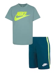 Nike Green Little Kids T-Shirt and Shorts Set - Image 1 of 7