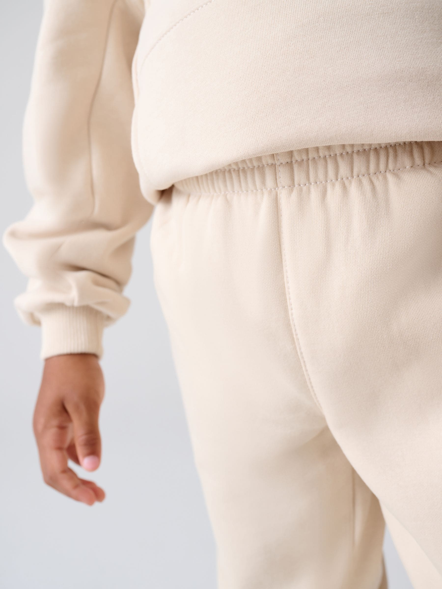 nike oversized drawstring tracksuit in cream