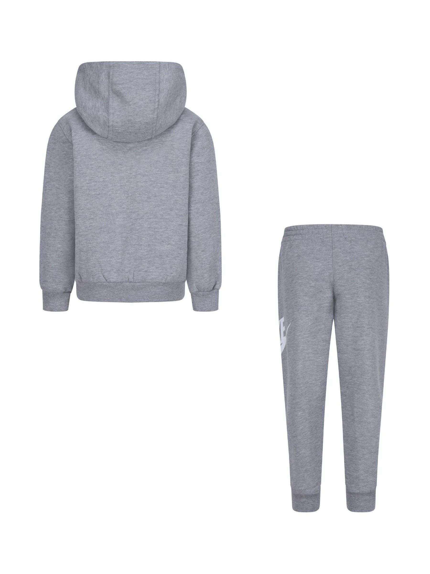 Kids Unisex Tracksuit - A2Z Project Zipped Grey Jogging Suit - Top & Bottom, Fleece, 5-13 Years