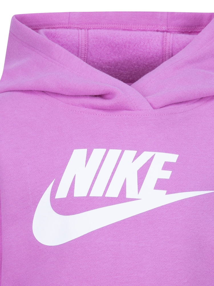 Nike Pink Little Kids Club Fleece Tracksuit Set - Image 7 of 8