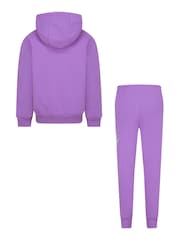 Пурпурный - флисовый спортивный костюм Nike Little Kids Club - Image 2 of 8