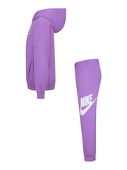 Пурпурный - флисовый спортивный костюм Nike Little Kids Club - Image 3 of 8