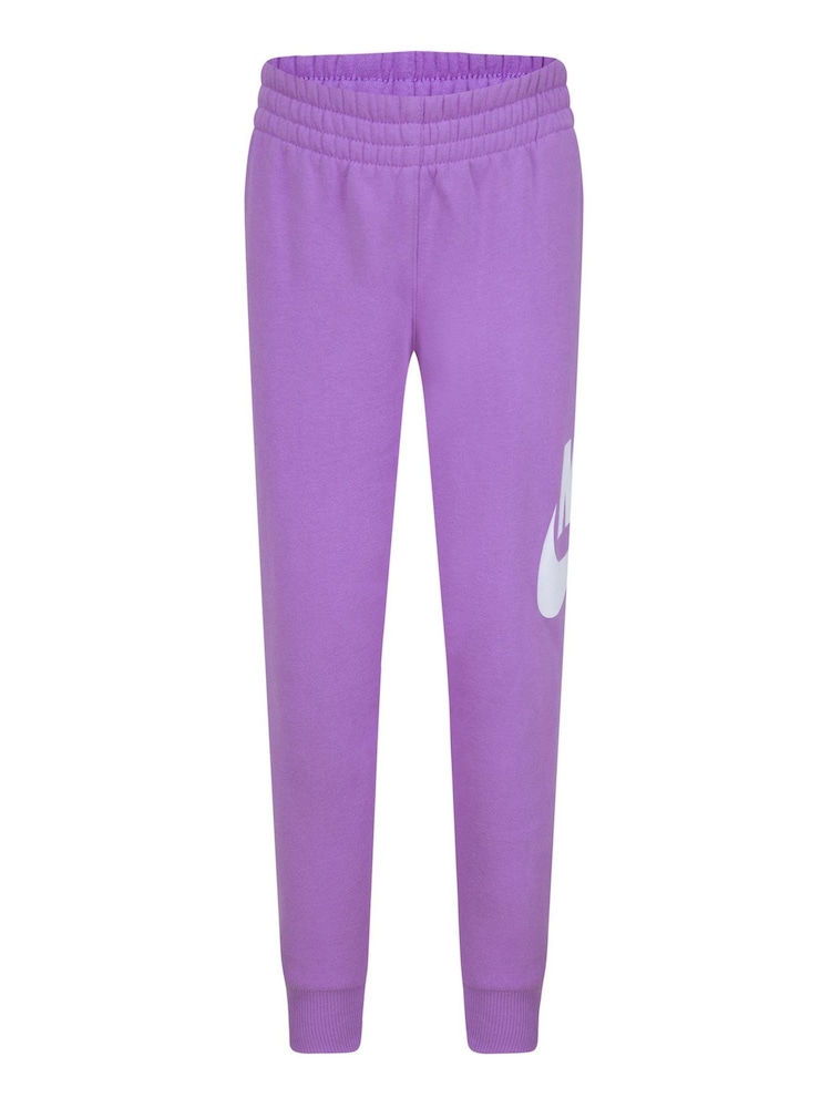 Nike Purple Little Kids Club Fleece Tracksuit Set - Image 5 of 8