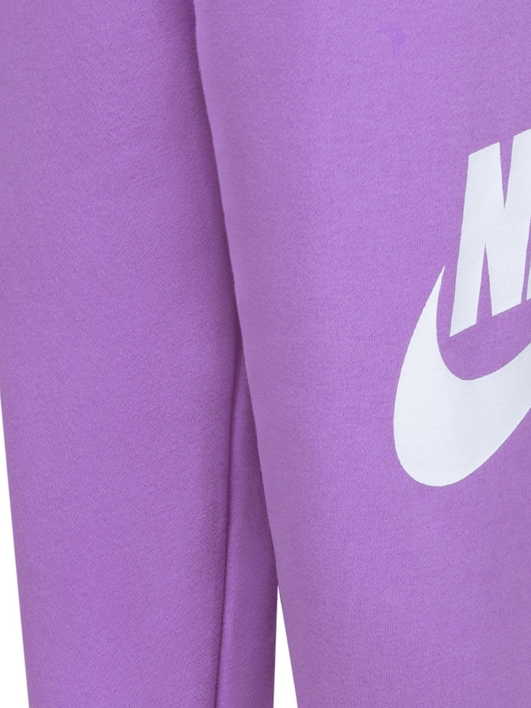Nike Purple Little Kids Club Fleece Tracksuit Set - Image 7 of 8