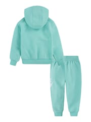 Nike Mint Green Little Kids Club Fleece Tracksuit Set - Image 3 of 4