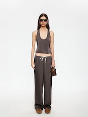 Lioness Brown Femme Tailored High Waisted Pants - Image 1 of 5