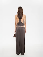 Lioness Brown Femme Tailored High Waisted Pants - Image 2 of 5