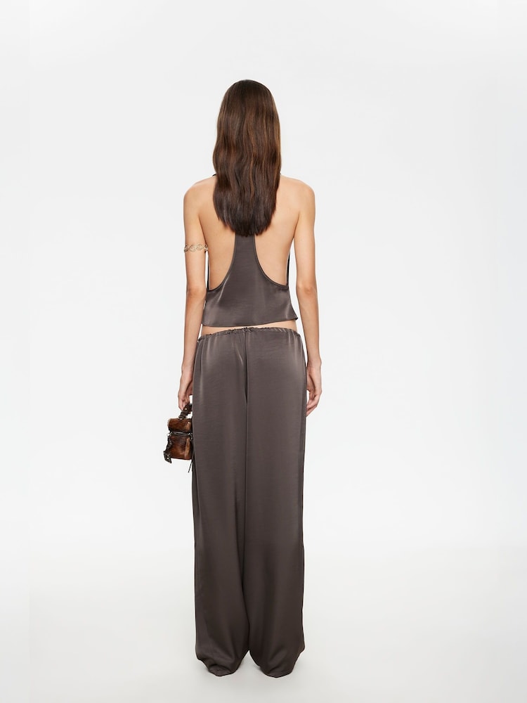 Lioness Brown Femme Tailored High Waisted Pants - Image 2 of 5
