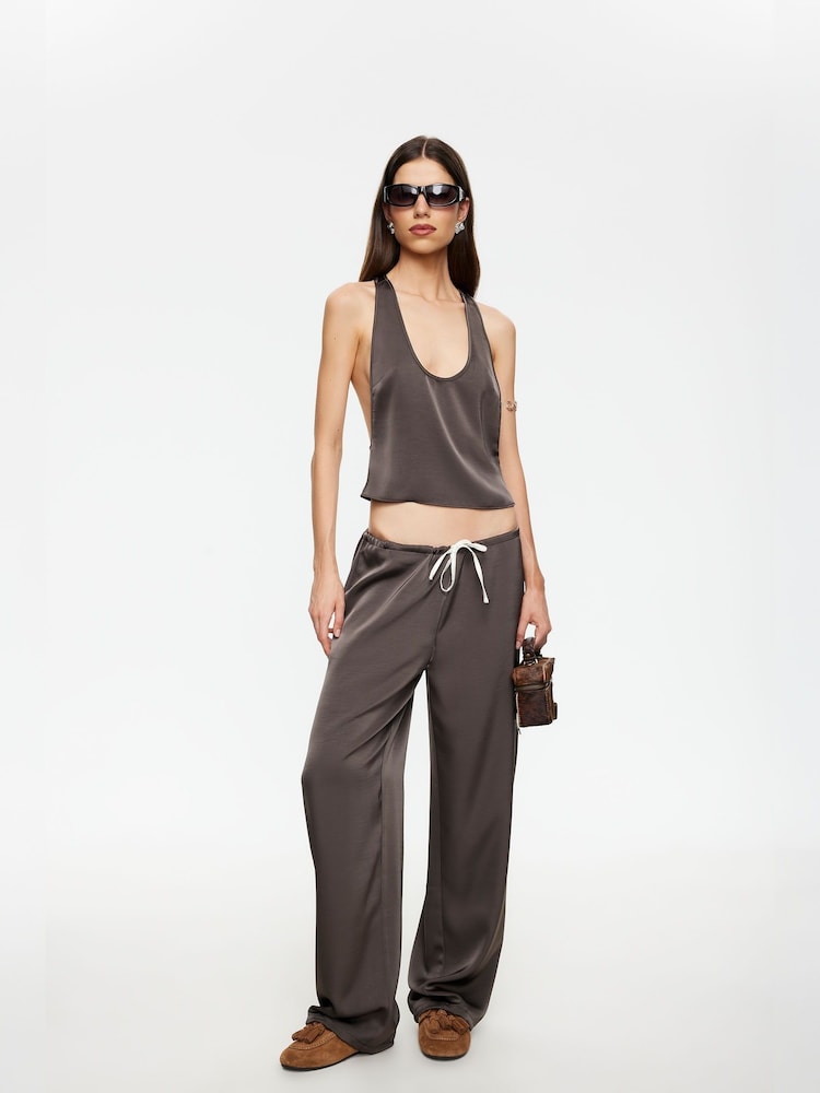 Lioness Brown Femme Tailored High Waisted Pants - Image 5 of 5