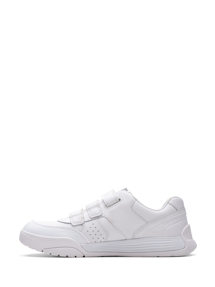 Clarks White Multi Fit Cica Star Orb Trainers - Image 2 of 5