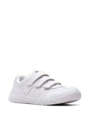 Clarks White Multi Fit Cica Star Orb Trainers - Image 3 of 5