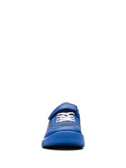 Clarks Blue Multi Fit Youth Combi Cica Star Flex Trainers - Image 6 of 7