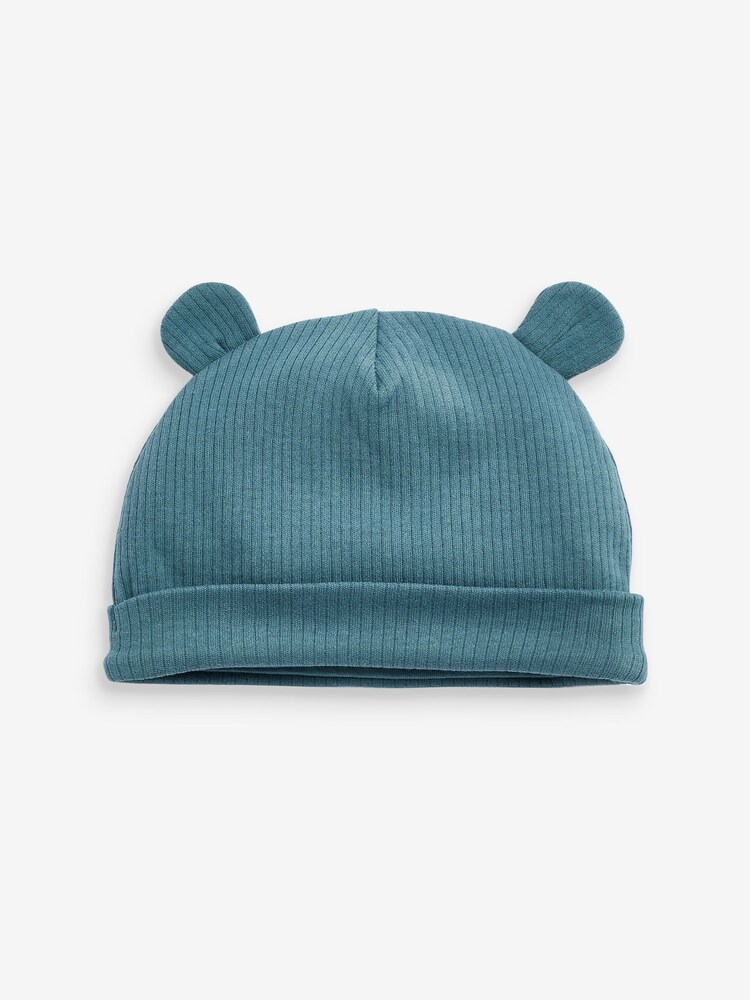 Blau - 3er Pack Beanie-Mützen mit Bärenohren für Babys (0–18 Monate) - Bild 2 von 5 Blau - 3er Pack Beanie-Mützen mit Bärenohren für Babys (0–18 Monate) - Bild 2 von 5