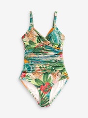 Tropical Print Tummy Control Swimsuit - Image 7 of 7
