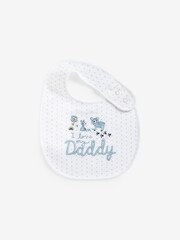Blue Mummy/Daddy Baby 100% Cotton Bibs 2 Pack - Image 3 of 3