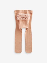 Pink/Cream Baby Tights 2 Pack (0mths-2yrs) - Image 2 of 3