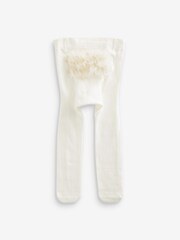 Pink/Cream Baby Tights 2 Pack (0mths-2yrs) - Image 3 of 3