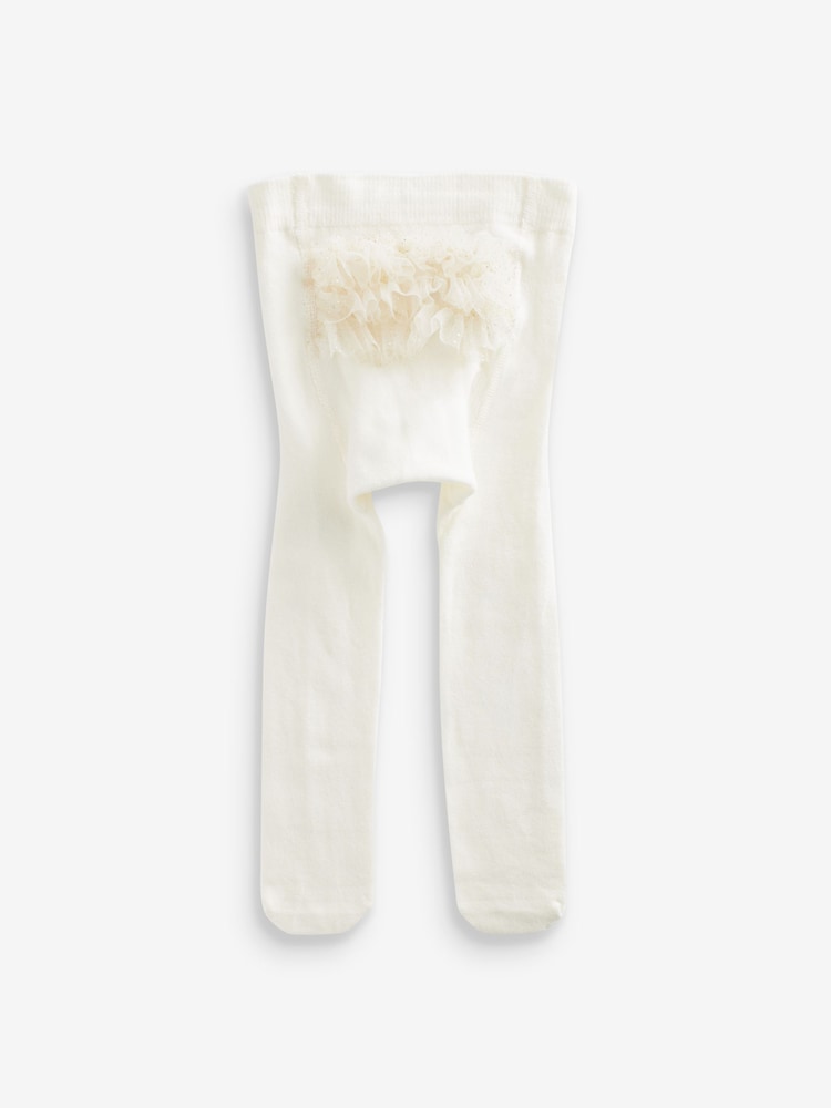 Pink/Cream Baby Tights 2 Pack (0mths-2yrs) - Image 3 of 3