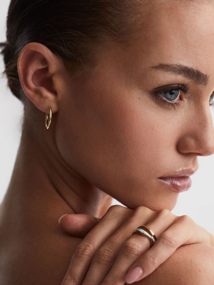 Reiss Gold Soma Maria Black Ring - Image 2 of 5