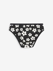 Pink/Black/White Heart 5 Pack Bikini Briefs (2-16yrs) - Image 3 of 7