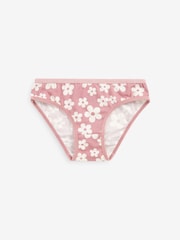 Pink/Black/White Heart 5 Pack Bikini Briefs (2-16yrs) - Image 4 of 7
