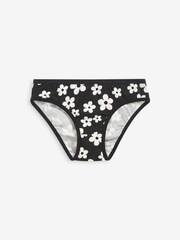 Pink/Black/White Heart 5 Pack Bikini Briefs (2-16yrs) - Image 7 of 7