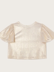 Monsoon Gold Rya Shimmer Top - Image 3 of 5