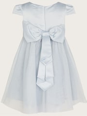 Monsoon Grey Tulle Baby Flower Girl Dress - Image 2 of 3